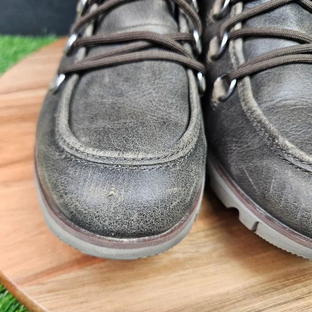 Sorel Harlow NL3339-245 Brown Leather Ankle Hiking Boots Size Womens 8 Lace Up - Picture 7 of 13